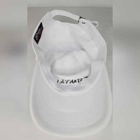 Ethos KB One Size White Cap W/ Tiffany & Co. Embroidered Logo Adjustable Strap - Picture 7 of 9